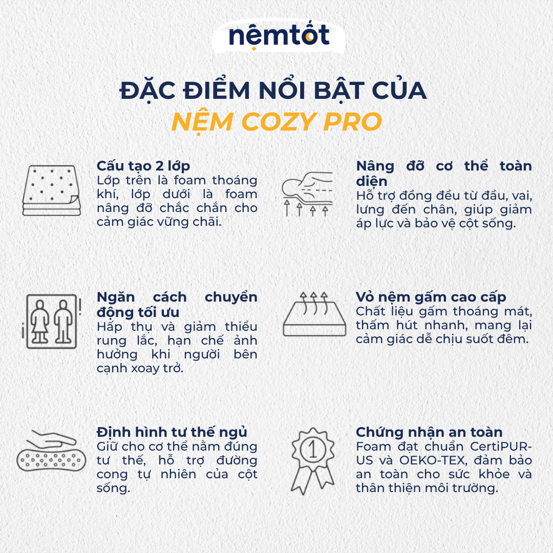 nem foam cozy pro foam nguyen khoi ben chac thoang khi nang do co the 2 675073f7