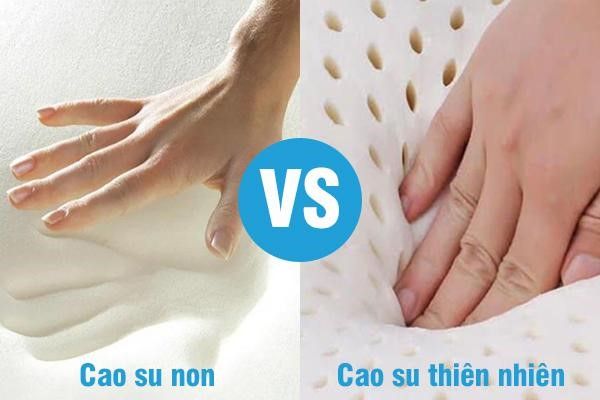 nệm cao su non và cao su thiên nhiên