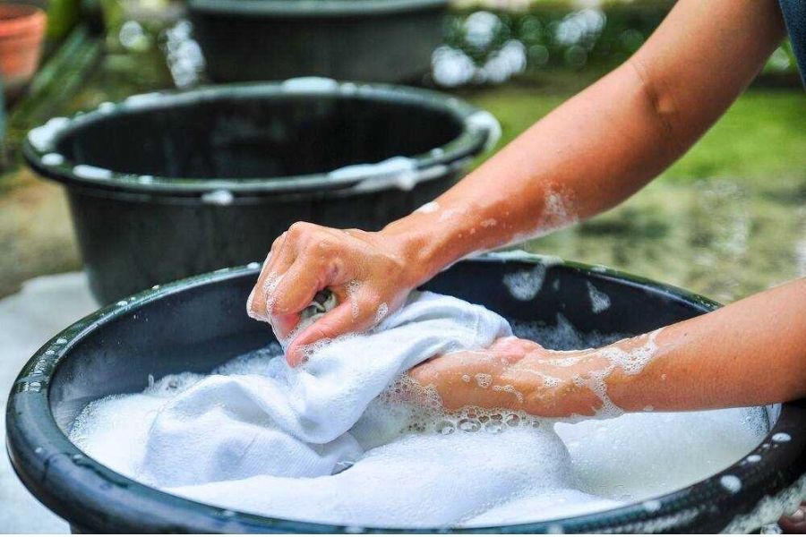 giặt chăn trần bông