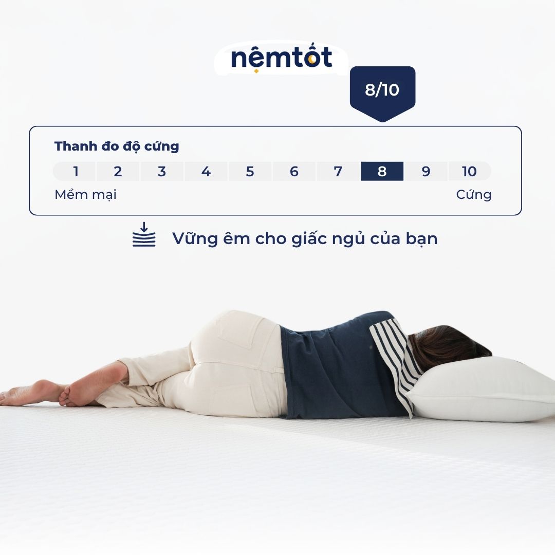 Đệm Foam Cozy Premium Foam Nguyên Khối Lớp Vỏ Cooling Mát Lạnh Thoáng Khí - CZY_DFOPE 32 Đệm Foam Cozy Premium Vỏ Cooling Mát Lạnh CZY_DFOPE