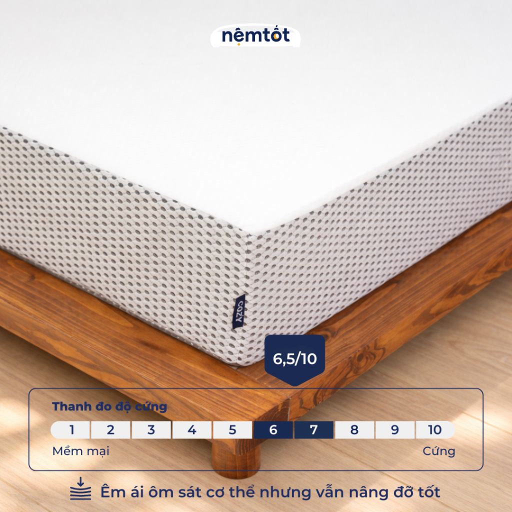 Bảng giá đệm 2mx2m mới nhất 2025 – Đệm king size cao cấp tại Nệm Tốt 50 Đệm foam nguyên khối Comfy