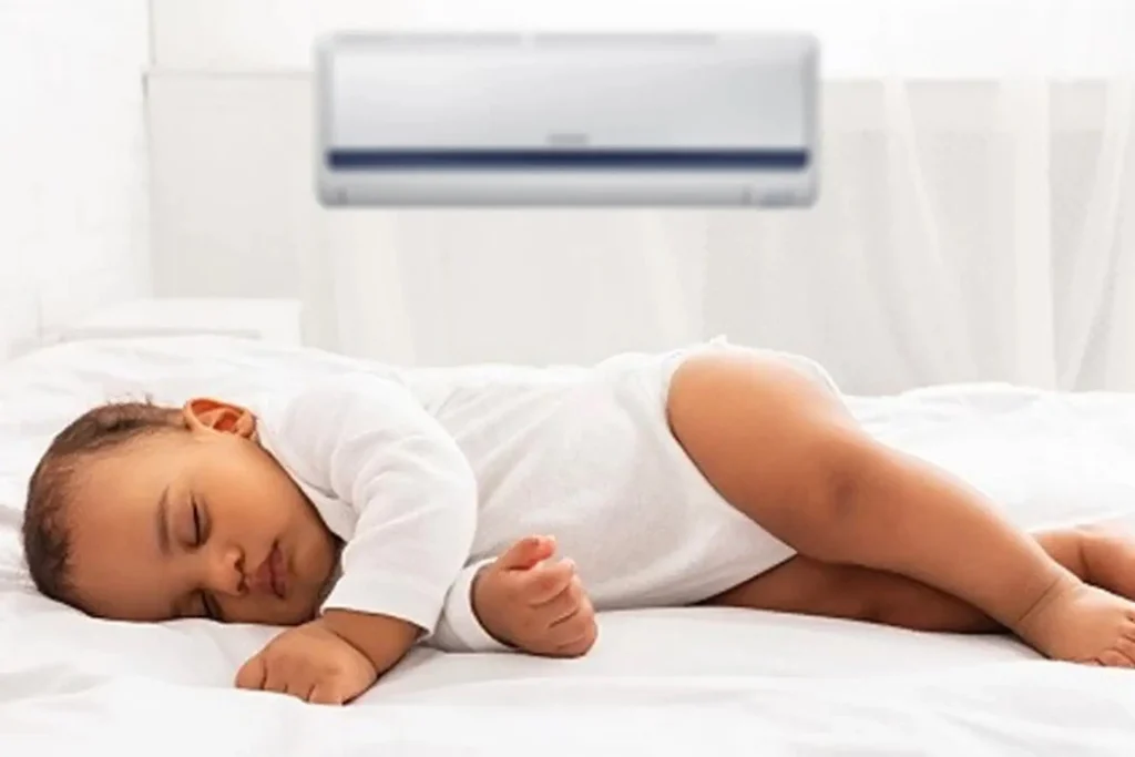 Trẻ nằm nệm bị nóng lưng