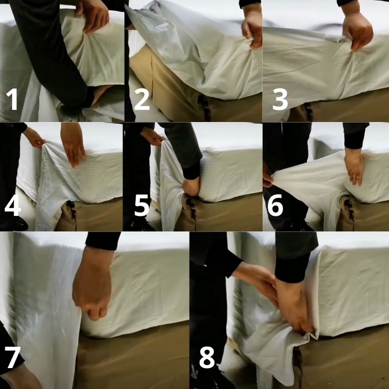 cách xử lý ga giường bị rộng