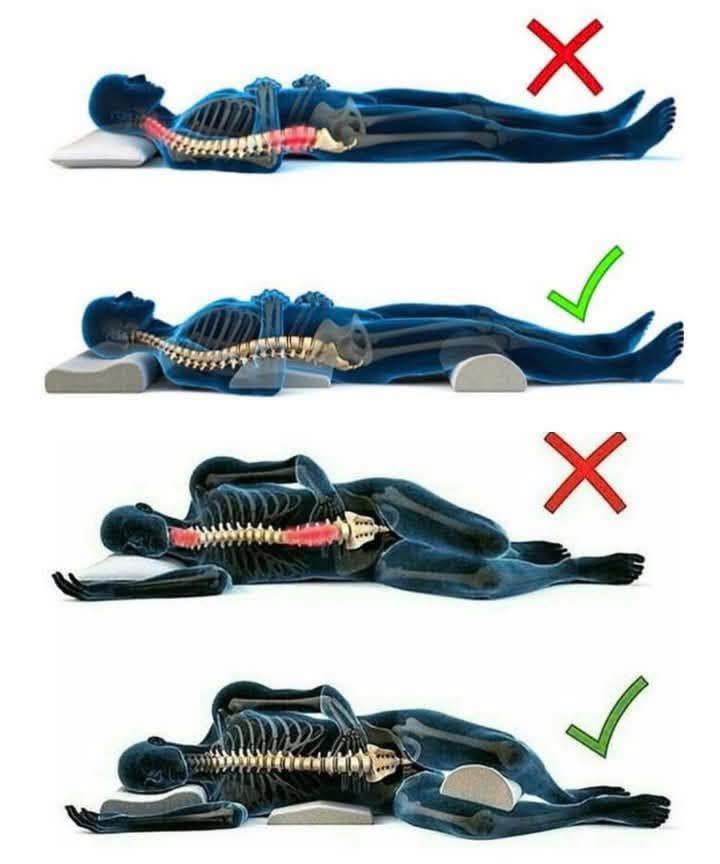 Có nên kê gối dưới lưng khi ngủ