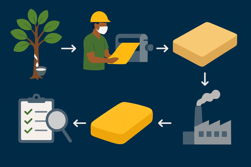 Quy trình sản xuất đệm cao su từ A–Z 82 quy trình sản xuất đệm cao su