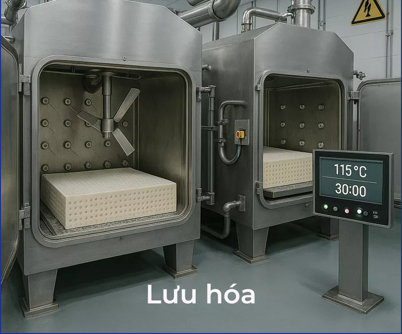 Quy trình sản xuất đệm cao su từ A–Z 86 quy trình sản xuất đệm cao su